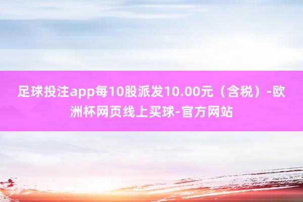 足球投注app每10股派发10.00元（含税）-欧洲杯网页线上买球-官方网站