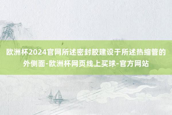 欧洲杯2024官网所述密封胶建设于所述热缩管的外侧面-欧洲杯网页线上买球-官方网站